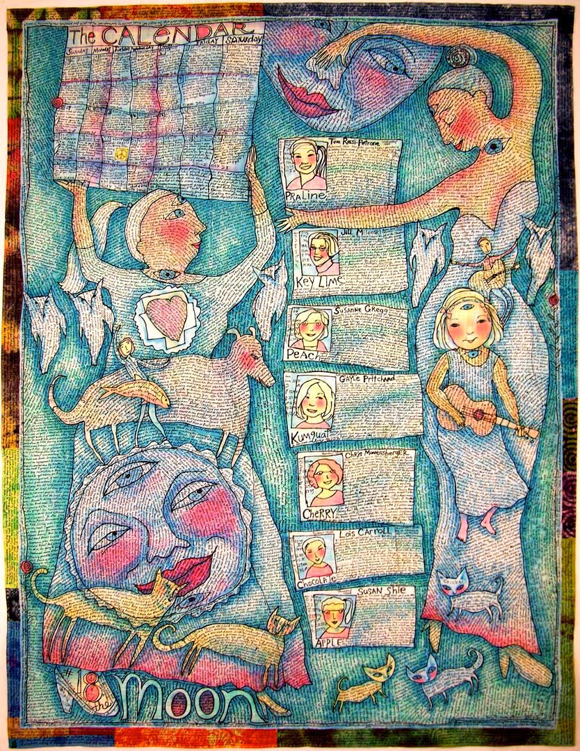 The Calendar / Moon full view. Susan Shie 2007.